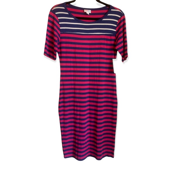 NEW LuLaRoe Striped Julia Dress size S - Picture 1 of 6